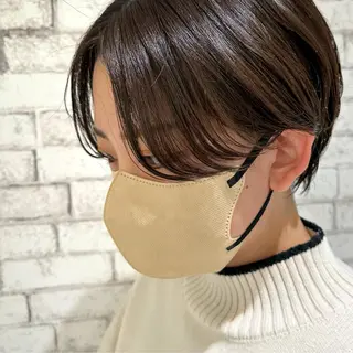 ショート 小顔レイヤー/ 透明感カラー/増田のヘアスタイル