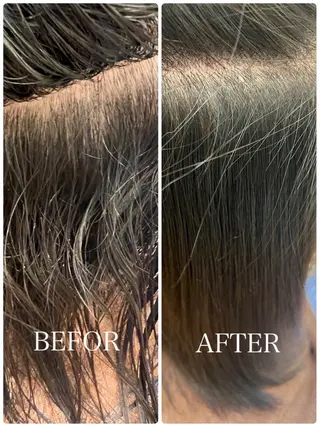 ミディアム パーマ 石川 幸呼のヘアスタイル