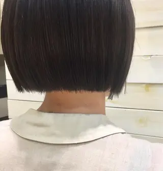 ショート 黒田瀬奈/ボブ まろやかベージュのヘアスタイル