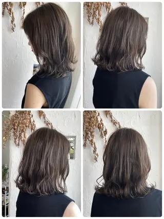 ミディアム カラー パーマ ヘアアレンジ メンズ ネイル 美容室 ソンリエのヘアスタイル