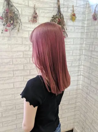 セミロング カラー 💜ツヤヘアケア🩷 サトウシュンスケのヘアスタイル