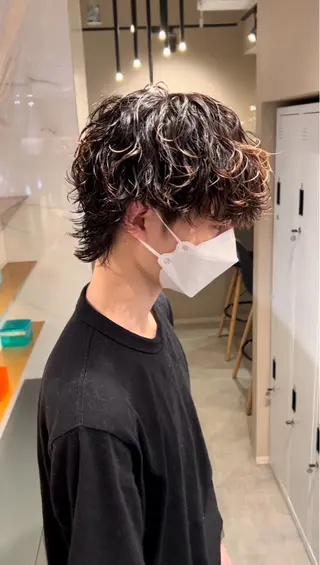 パーマ メンズ 森野 啓斗のヘアスタイル