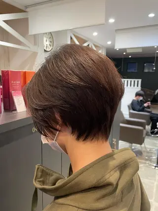 ショート カラー 鈴村 大介のヘアスタイル