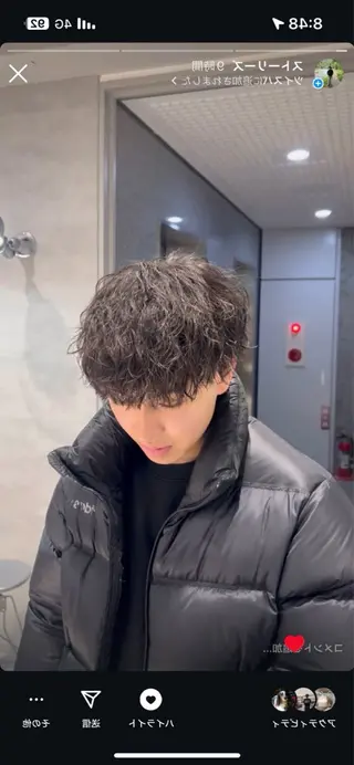 パーマ メンズ パーマ特化 まなるのヘアスタイル