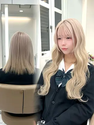 ロング 🫧ワンホンヘア🫧 MACOのヘアスタイル