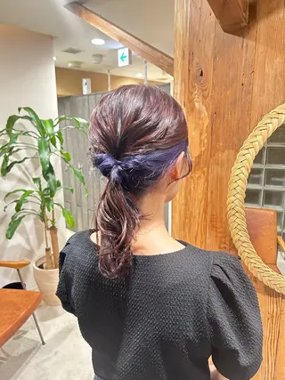 ミディアム ボブレイヤー/ ブリーチ/miyuuのヘアスタイル