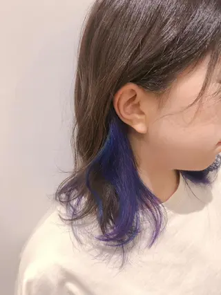 ミディアム ハイトーン/カラー/ 用賀/稲若健太郎のヘアスタイル