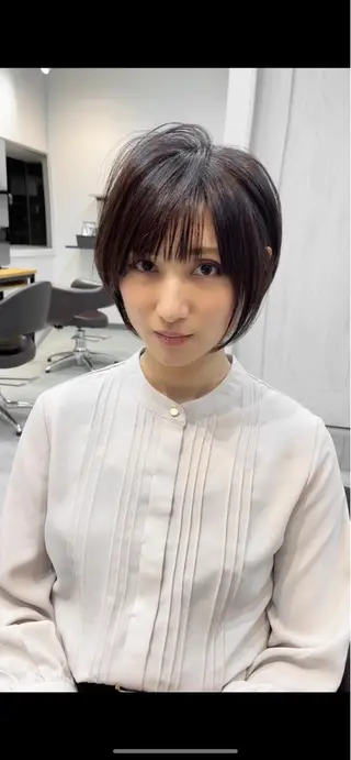 ショート neaf六本木所属・韓国風レイヤー ショート/犬塚 優介のヘアスタイル