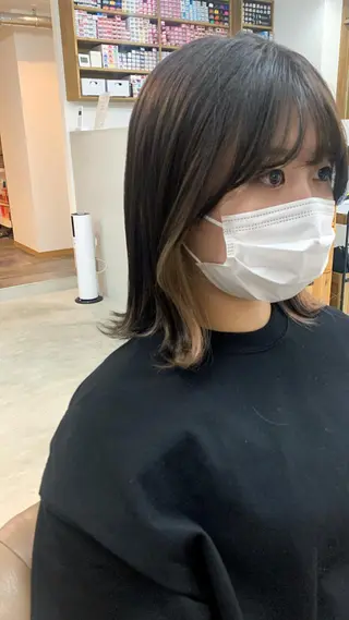 ミディアム カラー cirrus🕊 韓国ヘア♡山縣あかりのヘアスタイル
