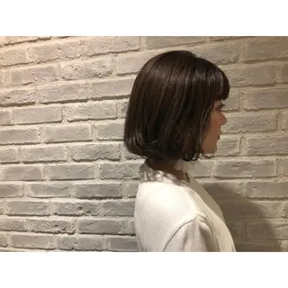 ミディアム カラー パーマ ヘアアレンジ キッズ ネイル マツエク・マツパ 藤井 菜緒のヘアスタイル