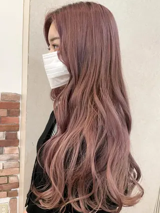 ロング 🦋高瀬寛菜🦋 韓国/ブリーチのヘアスタイル