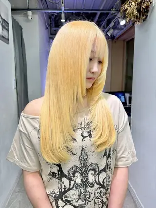 カラー 渋谷🎨ブリーチ特化 ×エクステ🎨レンのヘアスタイル