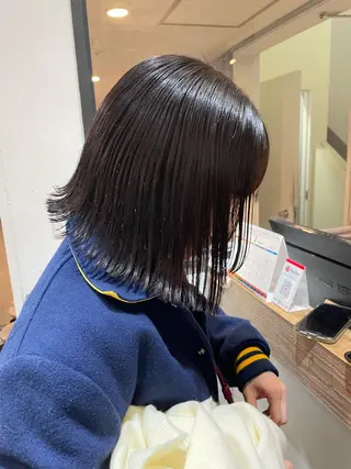 ミディアム カラー パーマ ヘアアレンジ ERINA/レイヤー /梅田のヘアスタイル