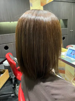 ミディアム カラー INCE HAIR 明石所属・小西 怜央のヘアスタイル