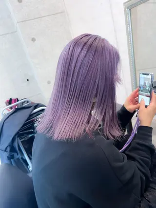 ミディアム カラー LITTY所属・レイヤー/髪質改善 /山永圭介のヘアスタイル