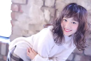 ミディアム カラー ヘアアレンジ Merci メルシー 福岡、今泉のヘアスタイル