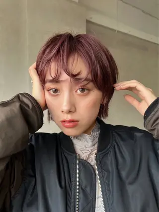 ミディアム パーマ オノザワ シュウジのヘアスタイル