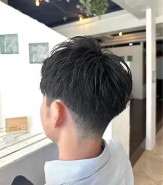 メンズ スパイキー/ ピンパーマ/緑川雄也のヘアスタイル