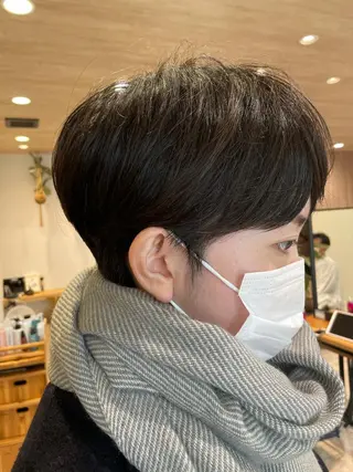 ショート パーマ 似合わせ レイヤー須川のヘアスタイル