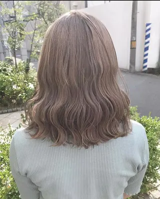 セミロング カラー 髪質改善/ ツヤ髪カラー/高井のヘアスタイル