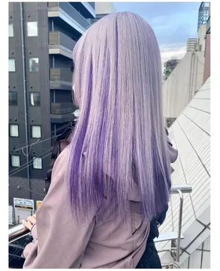 セミロング カラー GARU-ガル-所属・TSUNO🦖 派手髪/オタク美容師のヘアスタイル