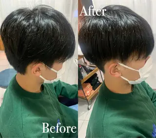 メンズ 傷ませない縮毛矯正／ 吉岡 美江のヘアスタイル