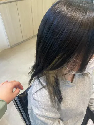 ミディアム カラー hair S.coeur emu所属・黒木 日那のヘアスタイル