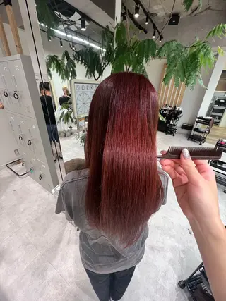 カラー 晶/艶髪カラー /トリートメントのヘアスタイル