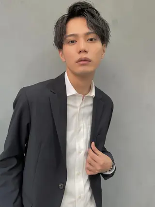 ショート メンズ 艶カラー/フェイス レイヤー/たむのヘアスタイル