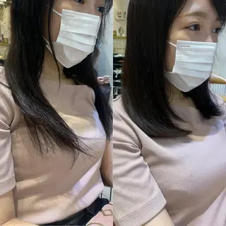 ミディアム 韓国ヘア/髪質改善 /Harunaのヘアスタイル