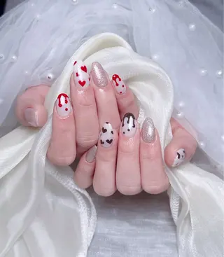 ネイル 🎀も ものネイルデザイン