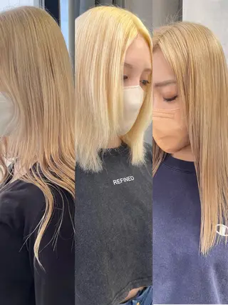 ミディアム カラー ✨ブリーチ特化✨ 💚Acchon💚のヘアスタイル