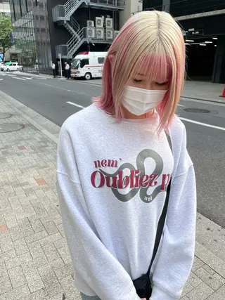 ミディアム カラー ミユル/ 盛れるエクステ🎀✨のヘアスタイル