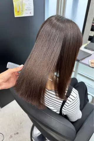 ミディアム 韓国風カラー🤎 𝒄𝒉𝒊𝒌𝒂のヘアスタイル