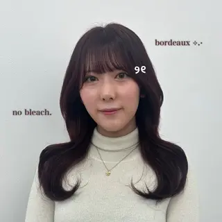 セミロング カラー ガーリーstyle ❤︎misaki🏹のヘアスタイル