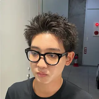 ショート カラー パーマ メンズ 🔥メンズ 特化🔥菊水皐暉🔥のヘアスタイル