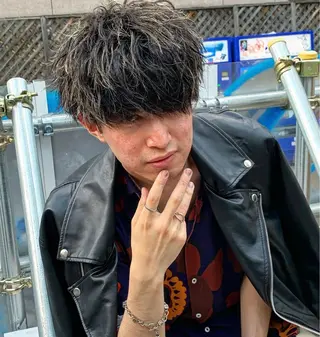 ショート カラー パーマ メンズ MEN'S SALON HEAD STOCK大和八木店所属・☆HEADSTOCK 大和八木店☆きょん.のヘアスタイル
