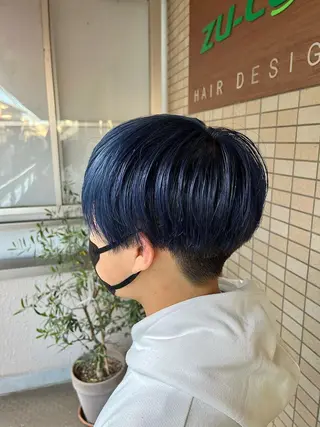 カラー メンズ 【当日予約◎】 ZU-LU 礒野玲児のヘアスタイル