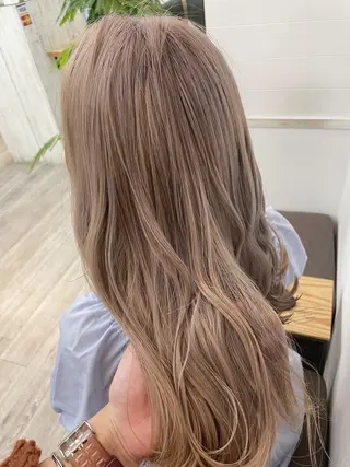 セミロング カラー ヘアアレンジ 前髪顔周り✂️店長 ❤️アマミヤ❤️のヘアスタイル