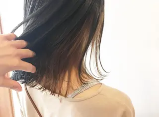 ミディアム カラー 鈴木 翔梧のヘアスタイル