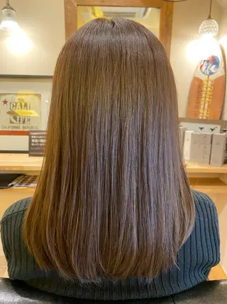 ミディアム カラー 髪質改善 十河　勇作のヘアスタイル