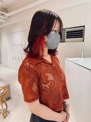 ミディアム カラー MAO SHIRATOのヘアスタイル