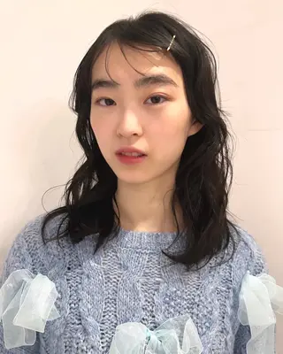 セミロング カラー 韓国ヘア 🎀華澄のヘアスタイル