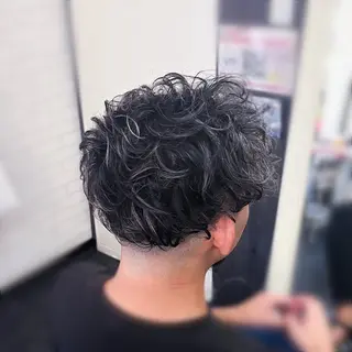 ショート カラー パーマ ヘアアレンジ メンズ Kimura Shinyaのヘアスタイル