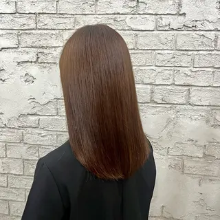 セミロング 艶髪ブリーチカラー 💗manaka💗のヘアスタイル