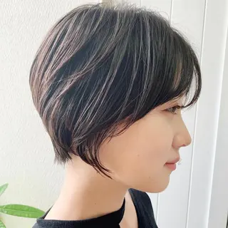 ショート カラー 韓国ヘア /男女❄️ 細江 美紅のヘアスタイル