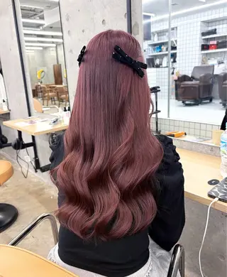 ロング カラー ヘアアレンジ 🎀暖色カラー🎀 ♡yurika♡のヘアスタイル