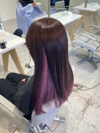 ロング カラー ナルセナツキ 👾ハイトーン👾のヘアスタイル