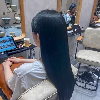 ロング 透明感寒色 カラー/さとゆな💛のヘアスタイル