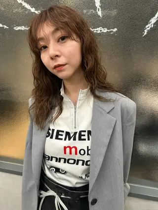 セミロング パーマ お悩み解決パーマ hana🩰のヘアスタイル